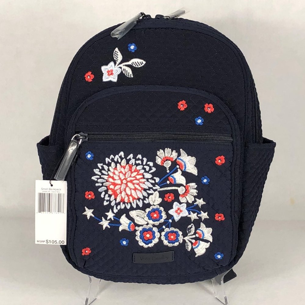 NWT/NIP VB Small Backpack Embroidered Navy